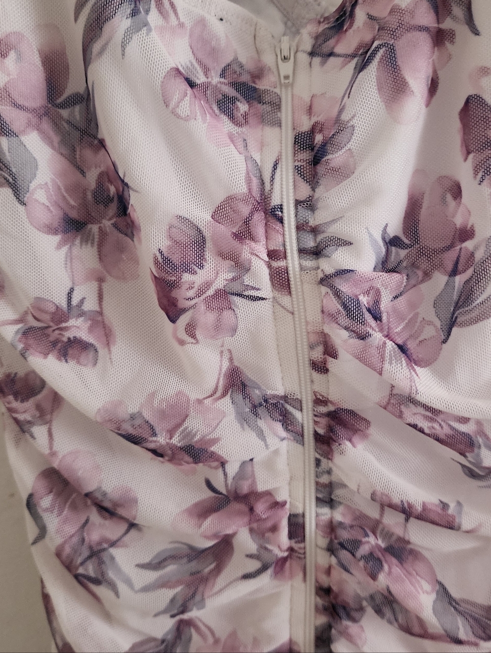 Floral Ruched Dress - Picture 3 of 3